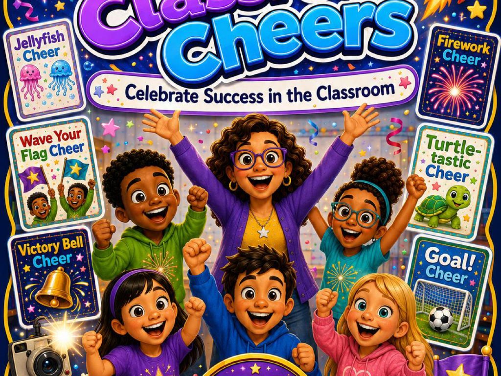 50 Classroom Cheers Posters | Fun Classroom Celebrations & Positive Reinforcement