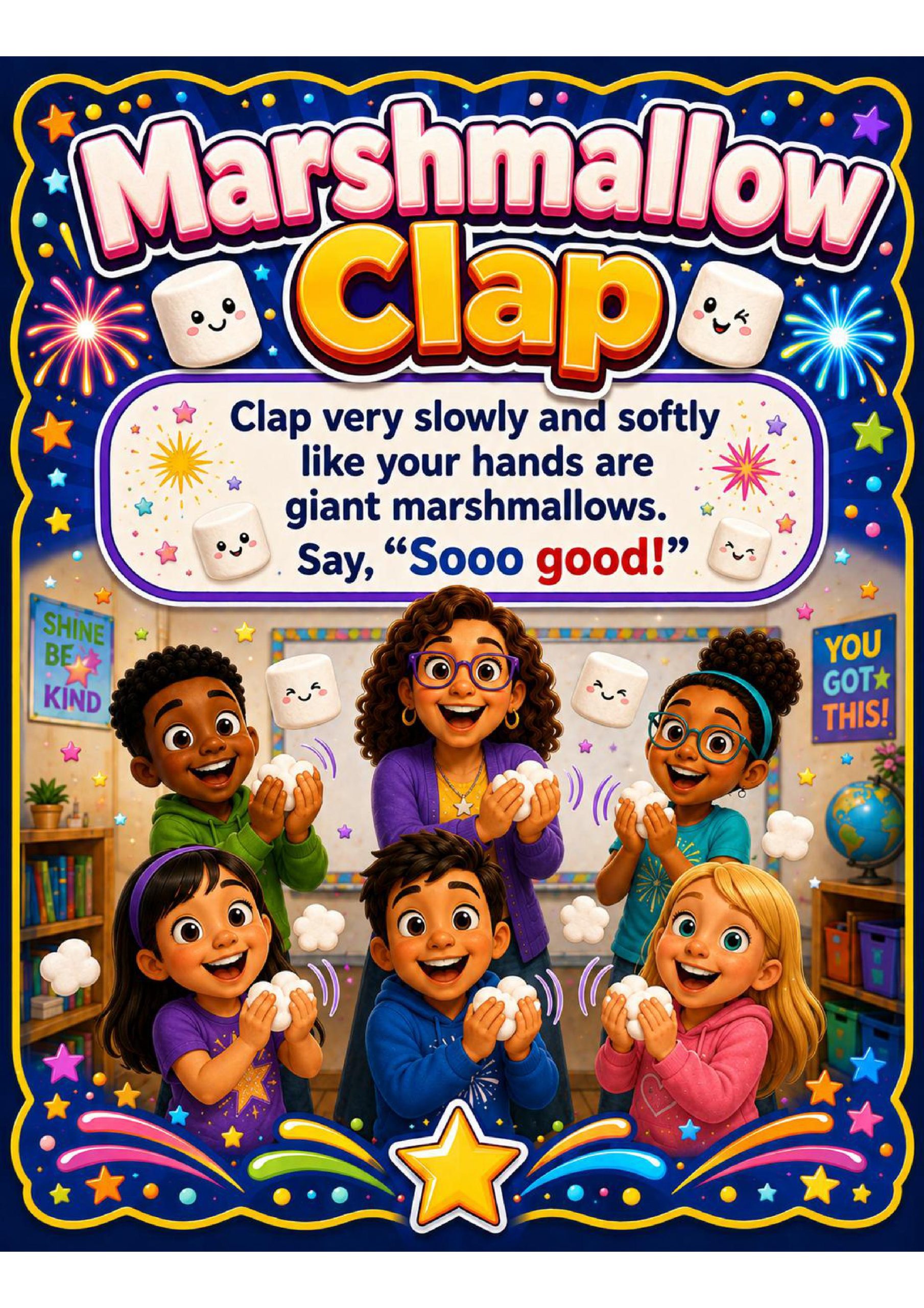 50 Classroom Cheers Posters | Fun Classroom Celebrations & Positive Reinforcement