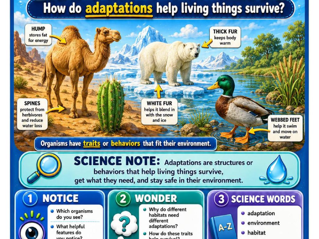 Adaptations Science Concept Posters