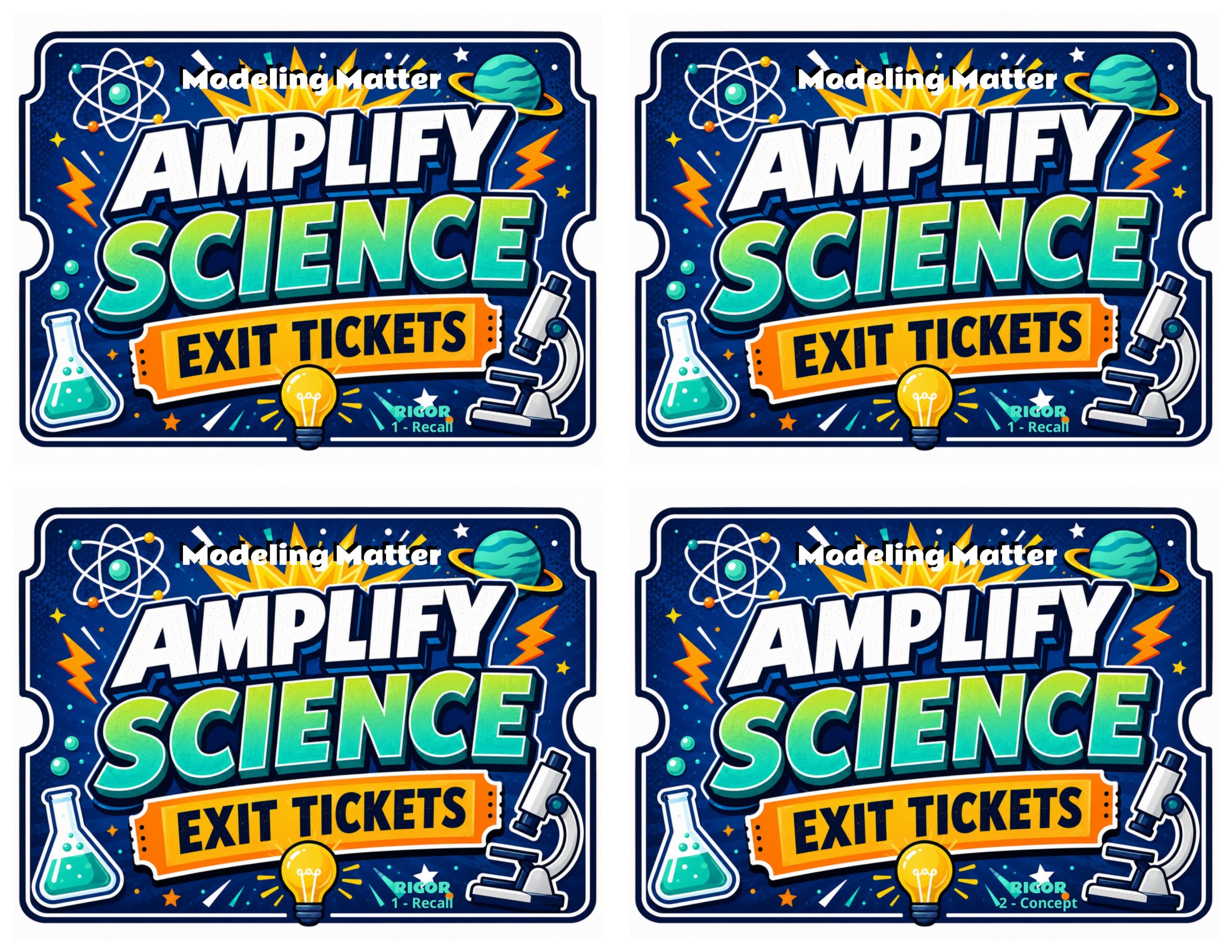 Grade 5 Modeling Matter Exit Tickets | 36 Quick Checks + Answers