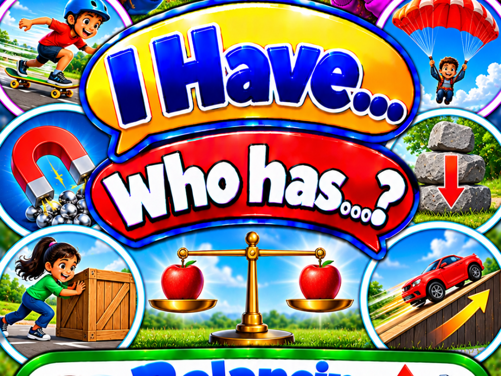 I Have... Who Has...? Balancing Forces – Grade 3 Science (FREE Sample)