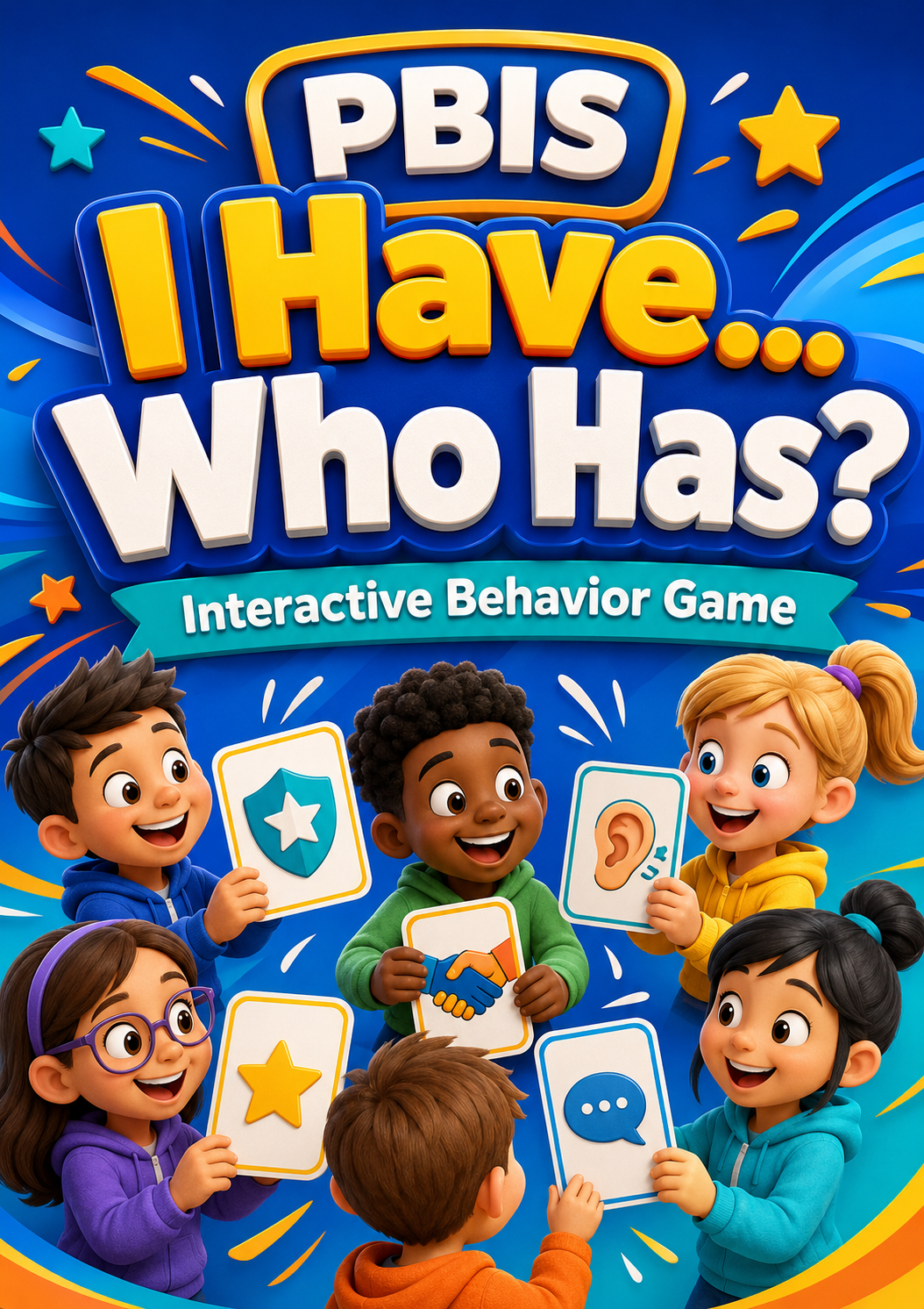 PBIS I Have... Who Has? Bundle | 10 School Behavior Expectations Card Games cover