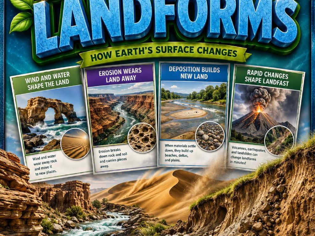 Changing Landforms Phenomena Poster Set