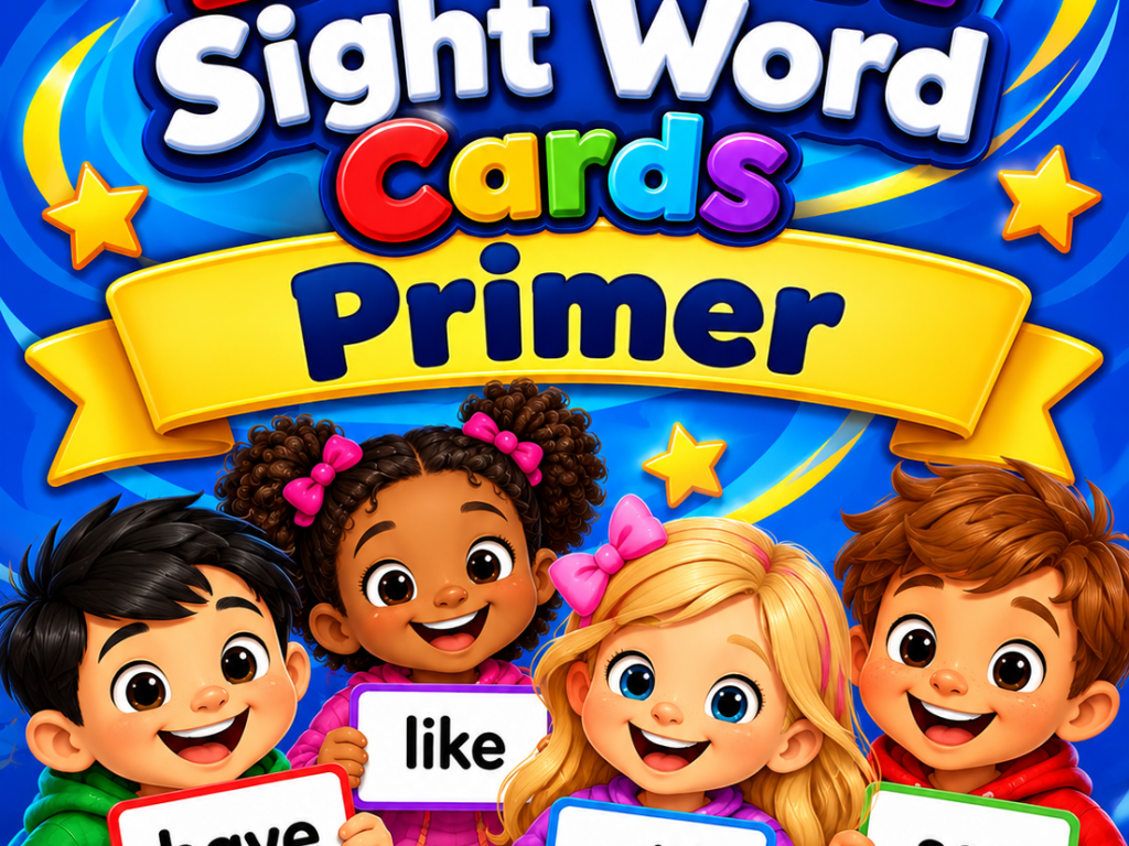 Dolch Sight Word Cards – Primer | Kindergarten Sight Word Flashcards and Reading Practice