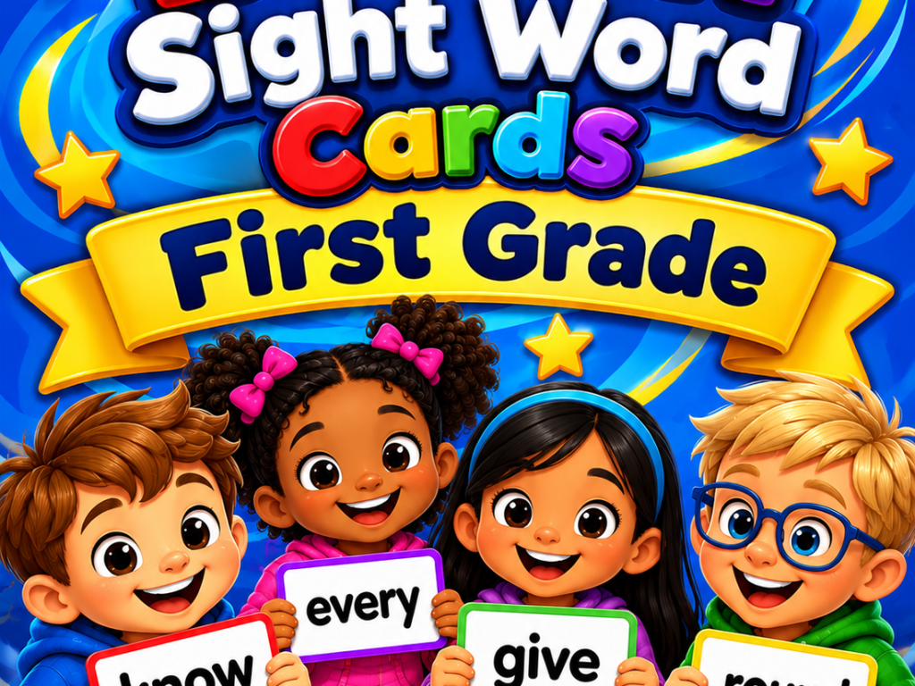 Dolch Sight Word Cards – First Grade | High-Frequency Word Flashcards and Reading Fluency