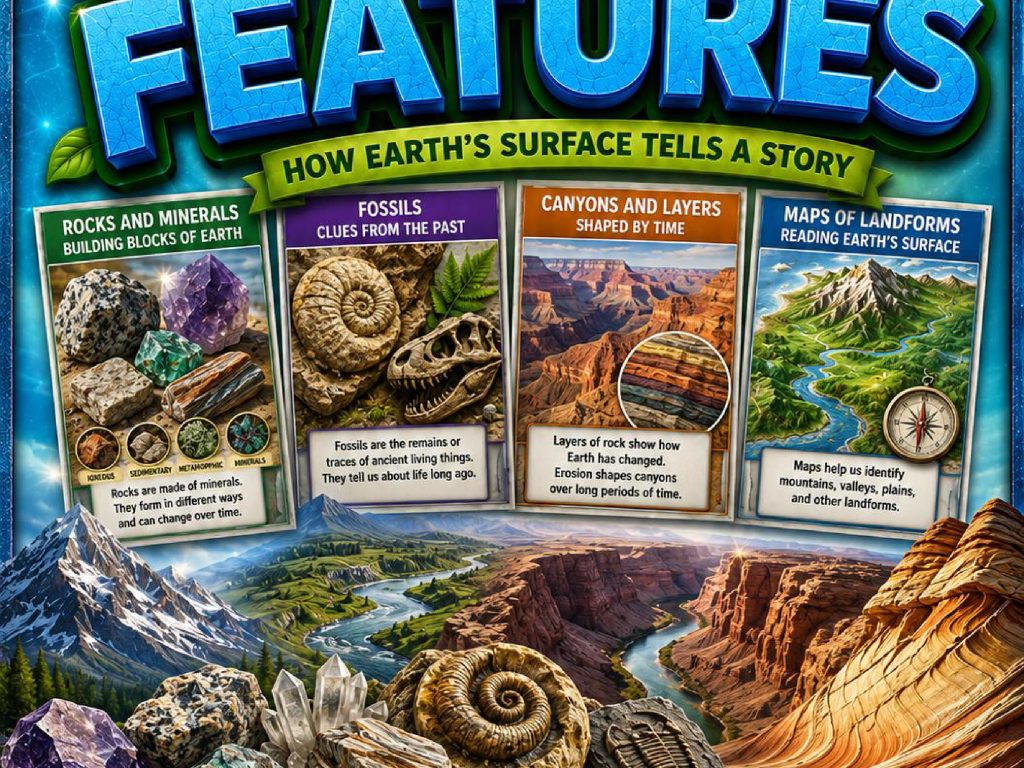 Earth’s Features Phenomena Poster Set