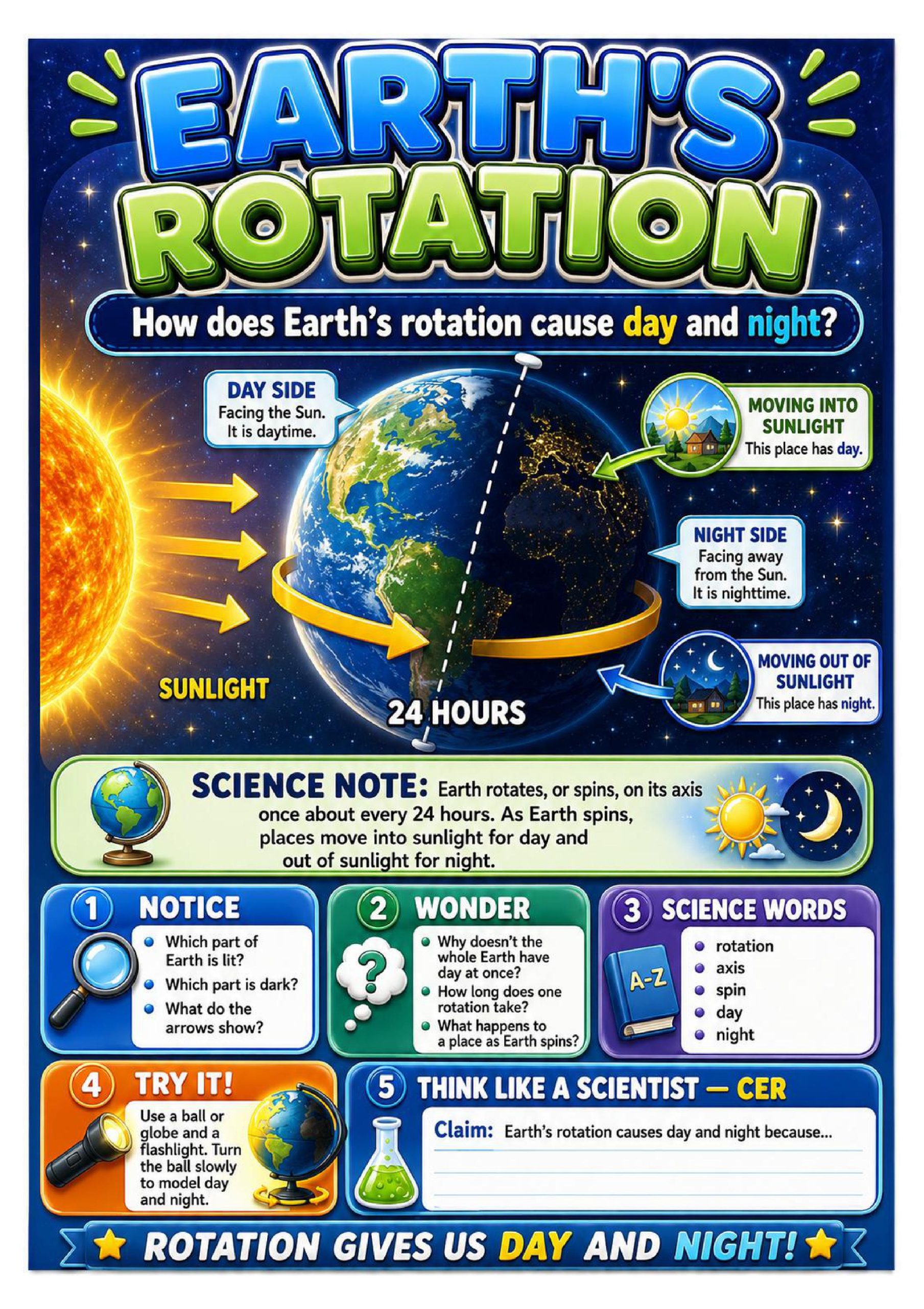 Earth’s Orbit Science Concept Posters