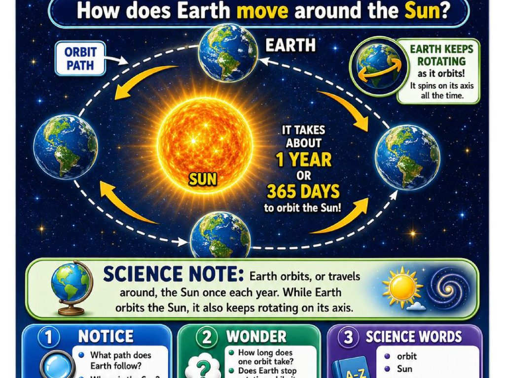 Earth’s Orbit Science Concept Posters