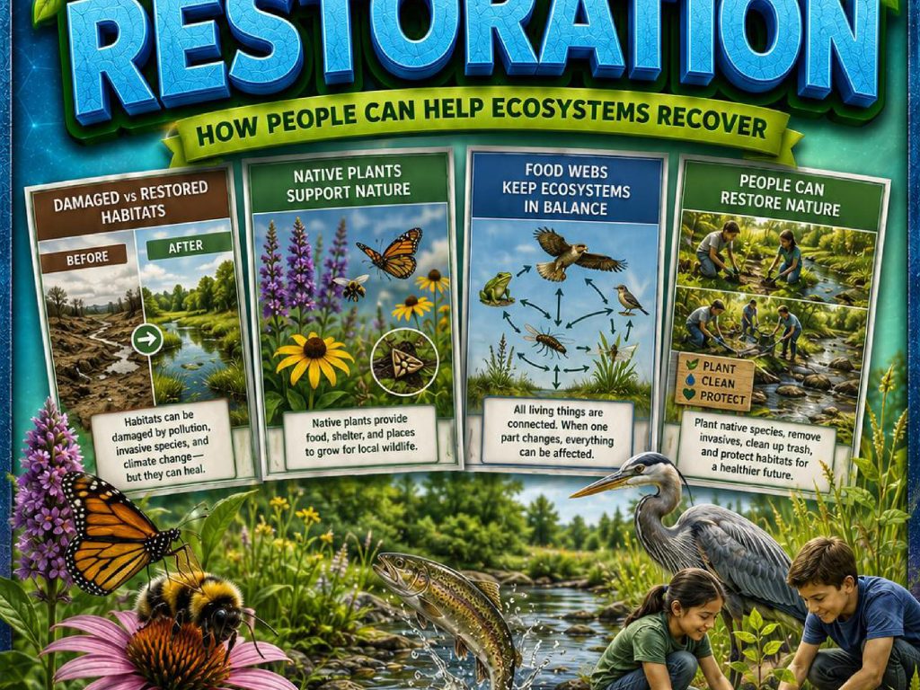 Ecosystem Restoration Phenomena Poster Set
