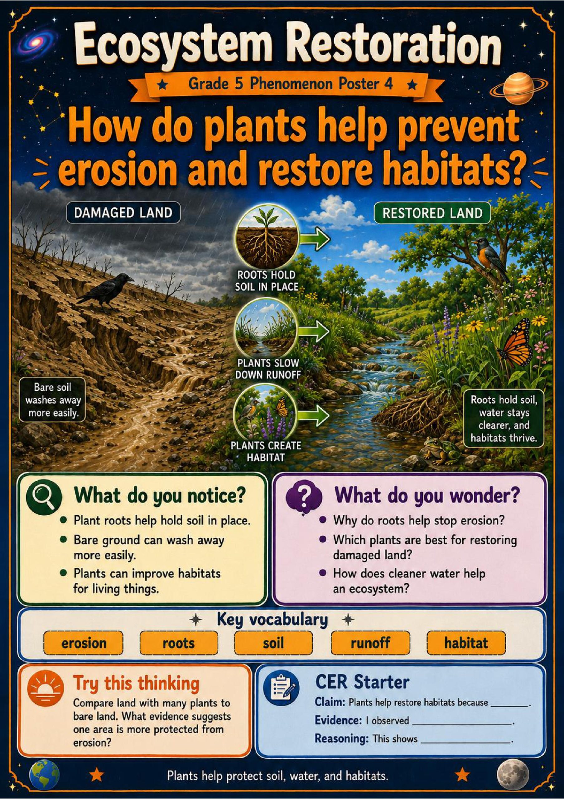 Ecosystem Restoration Phenomena Poster Set