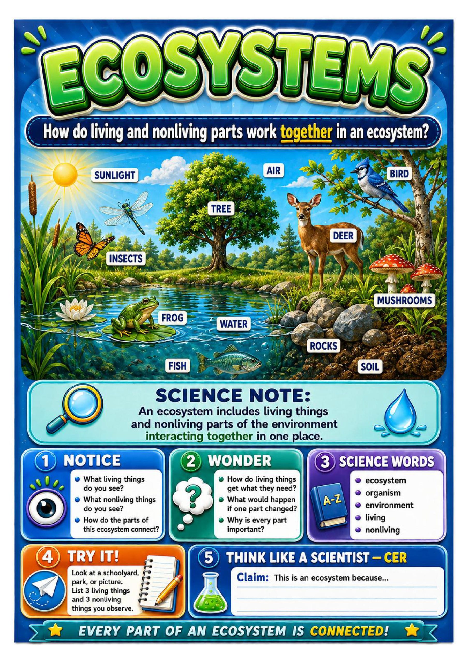 Ecosystems Science Concept Posters cover