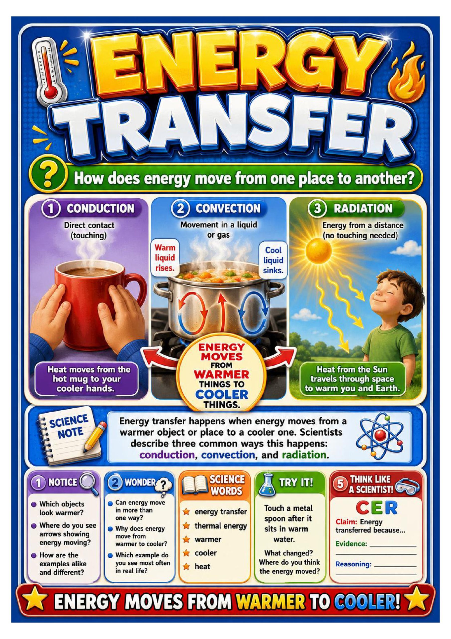 Energy Transfer Science Concept Posters cover