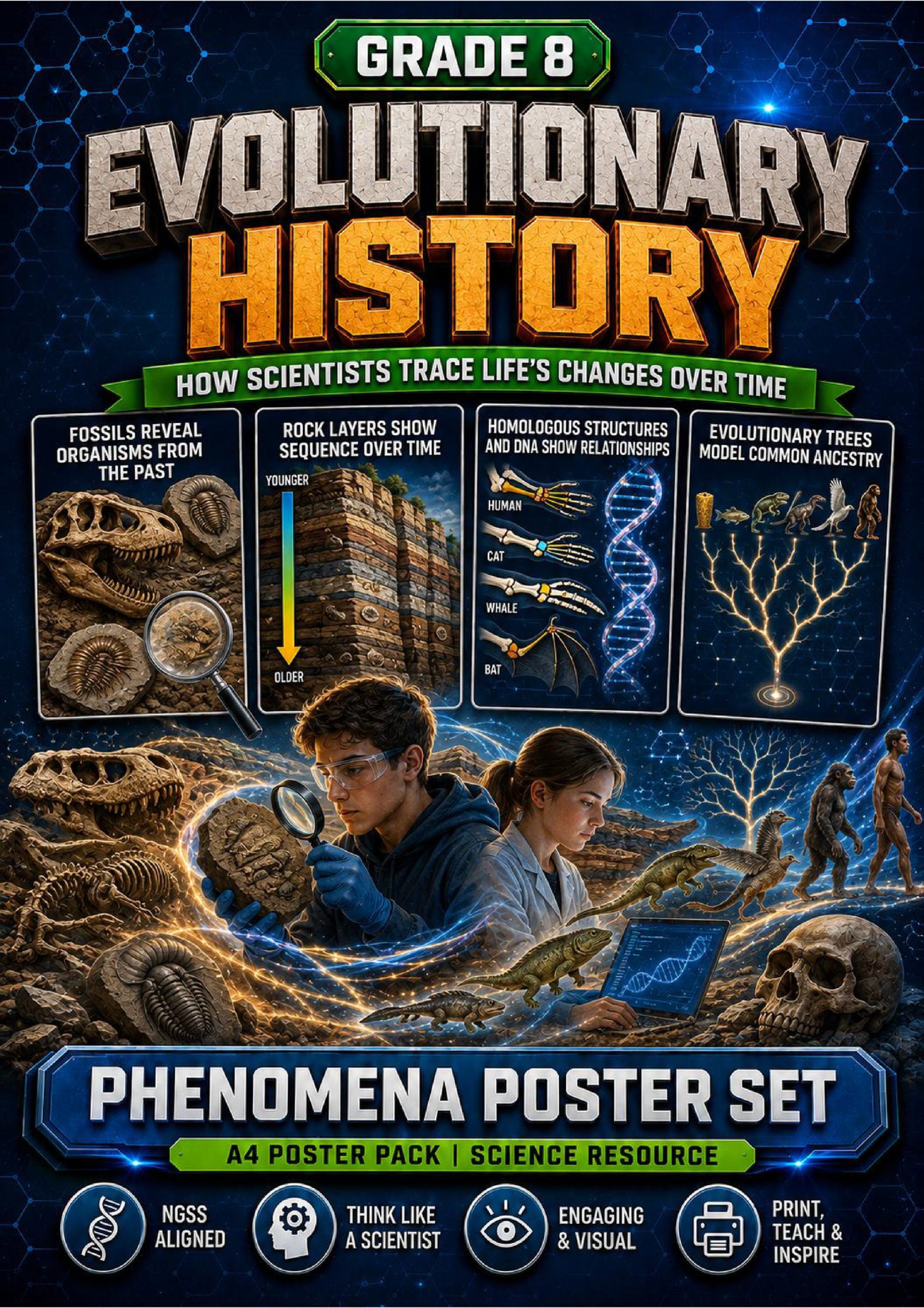 Evolutionary History Phenomena Poster Set cover