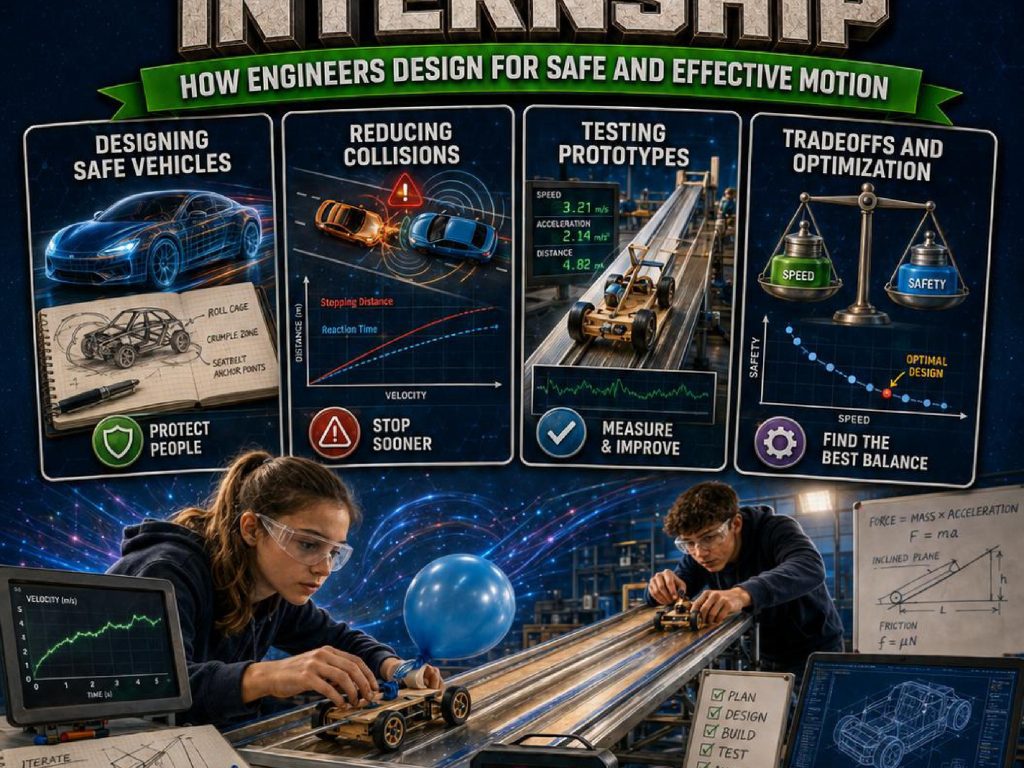 Force and Motion Engineering Internship Phenomena Poster Set