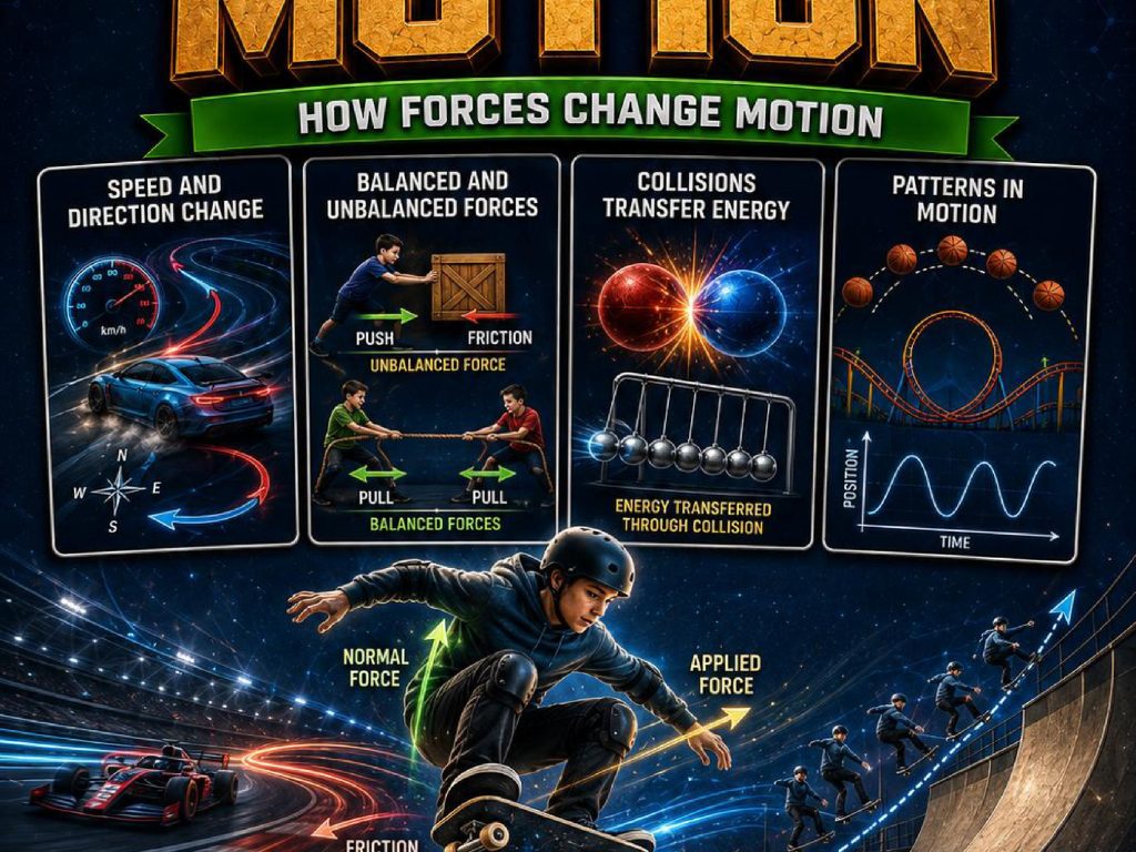 Force and Motion Phenomena Poster Set