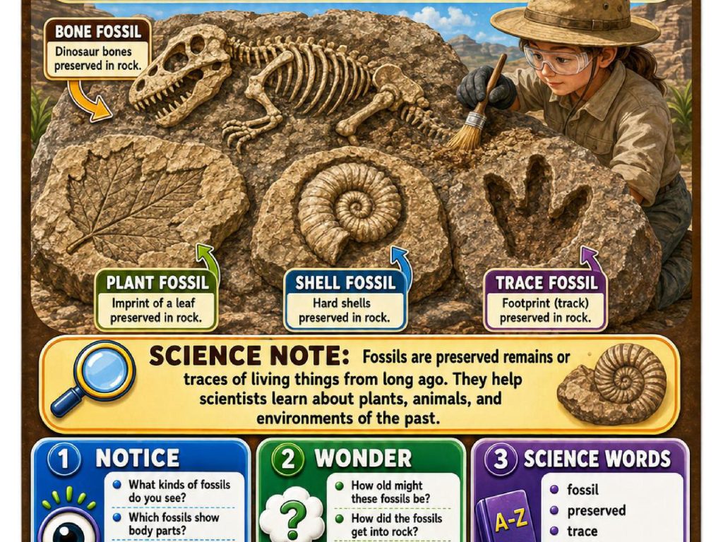 Fossils Science Concept Posters