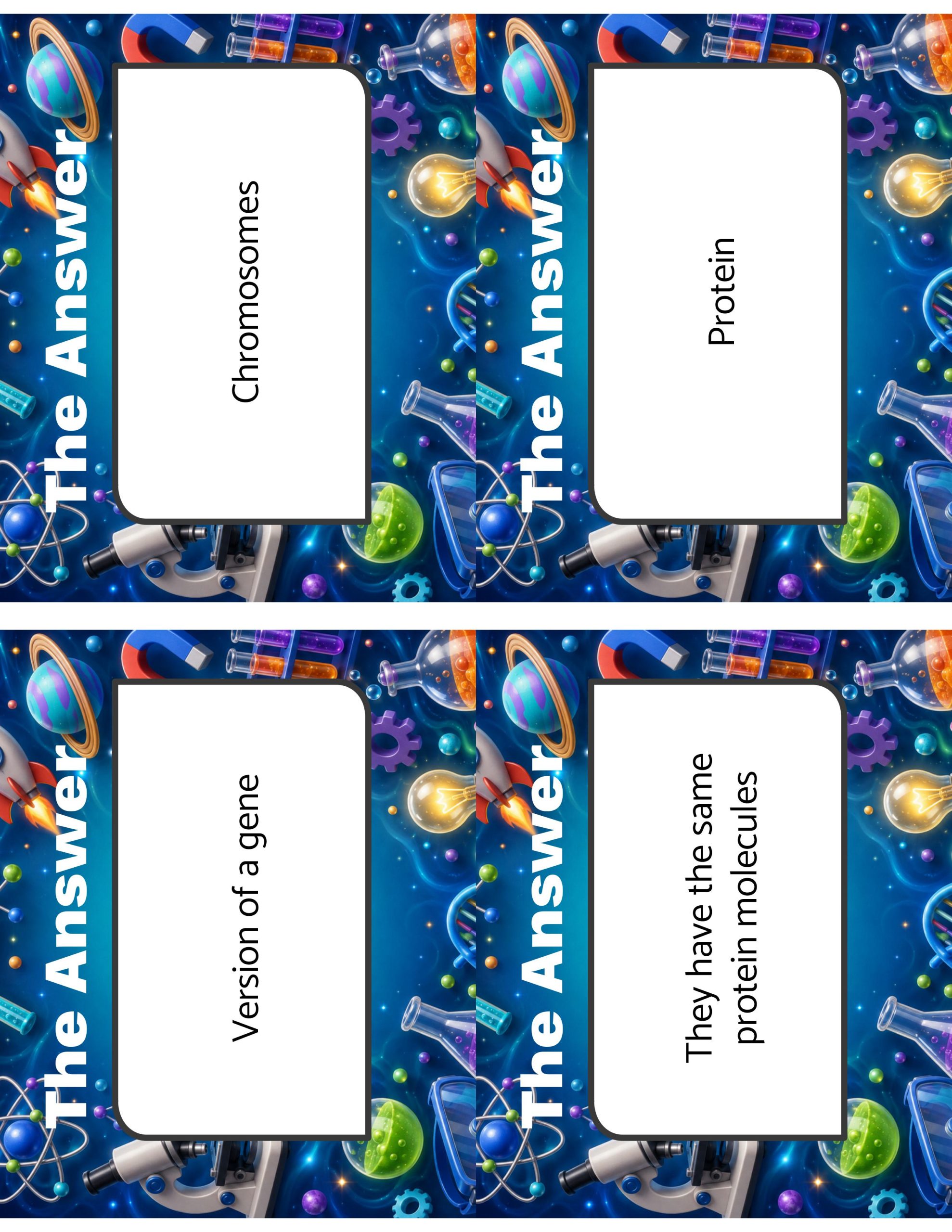 Spin the Deck – Grade 8 Amplify Science: Traits and Reproduction