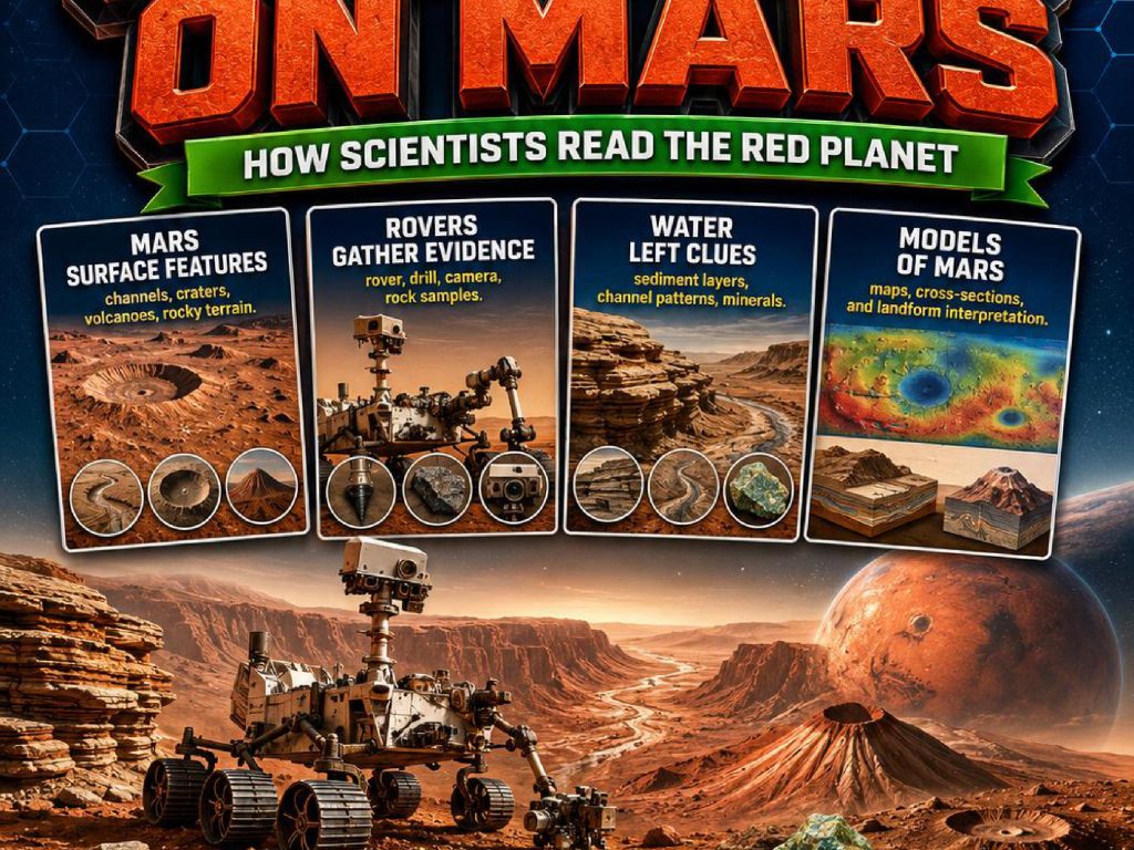 Geology on Mars Phenomena Poster Set