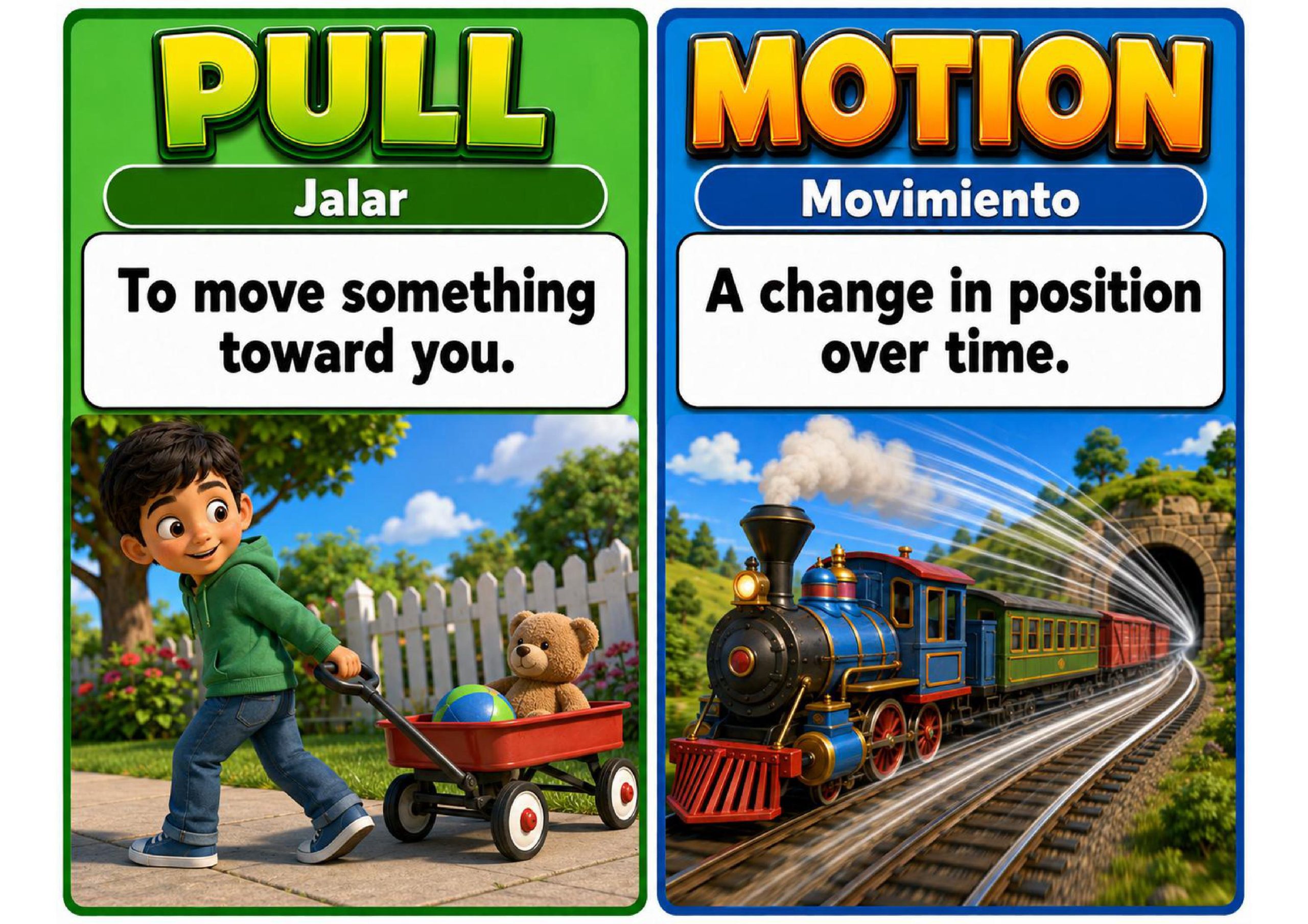 Grade 3 Balancing Forces Vocabulary Word Wall