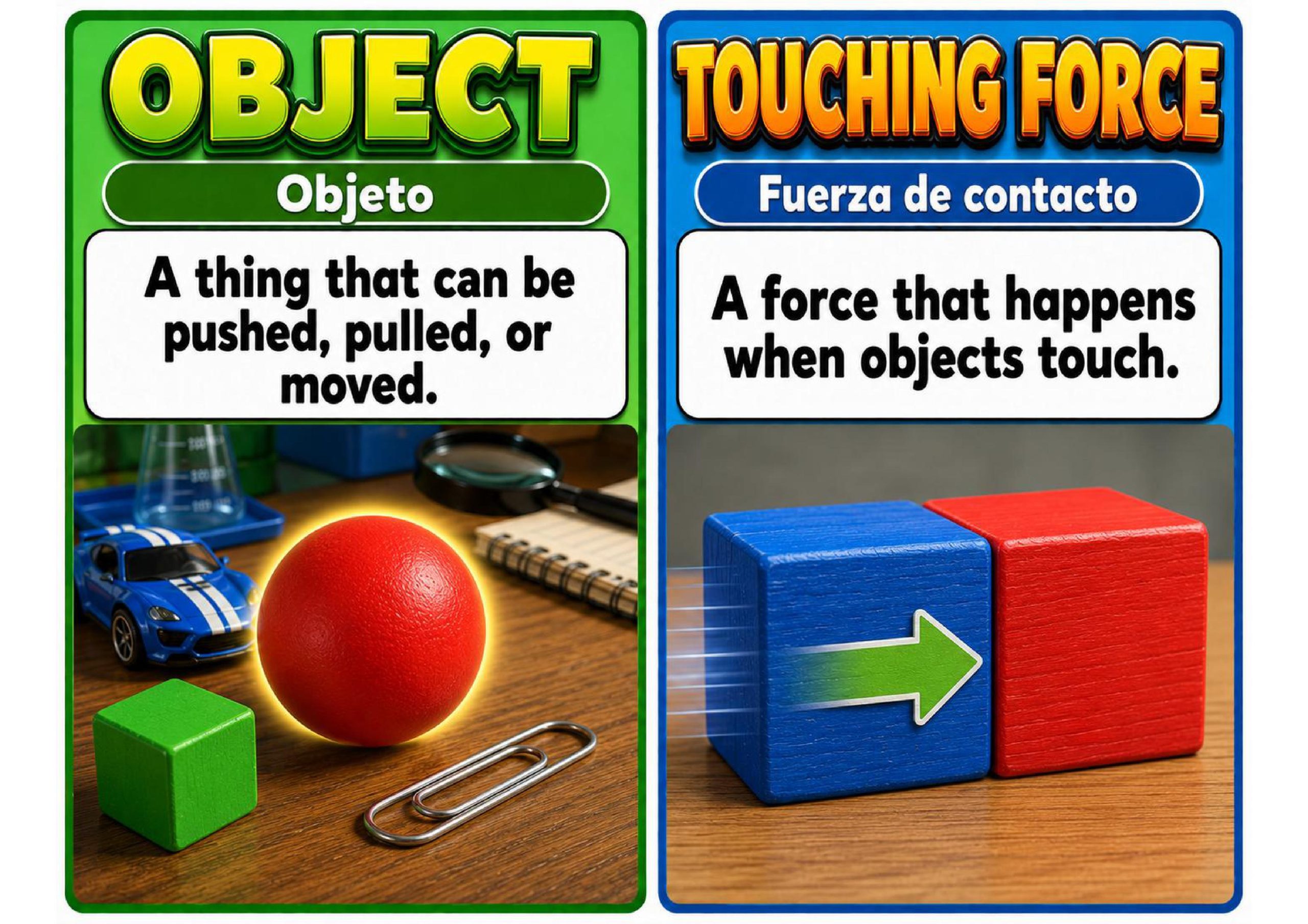 Grade 3 Balancing Forces Vocabulary Word Wall