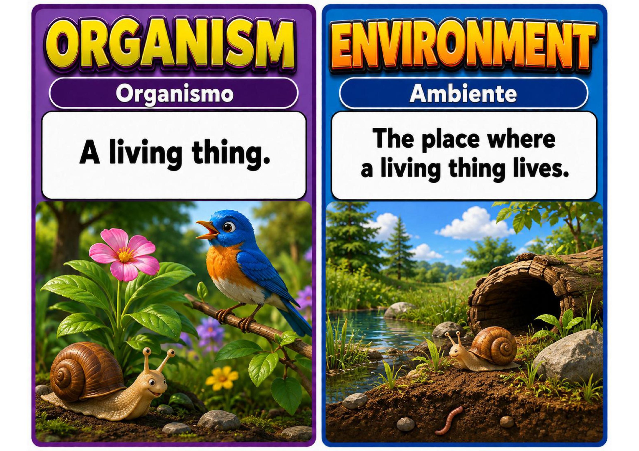 Grade 3 Science Environments and Survival Word Wall