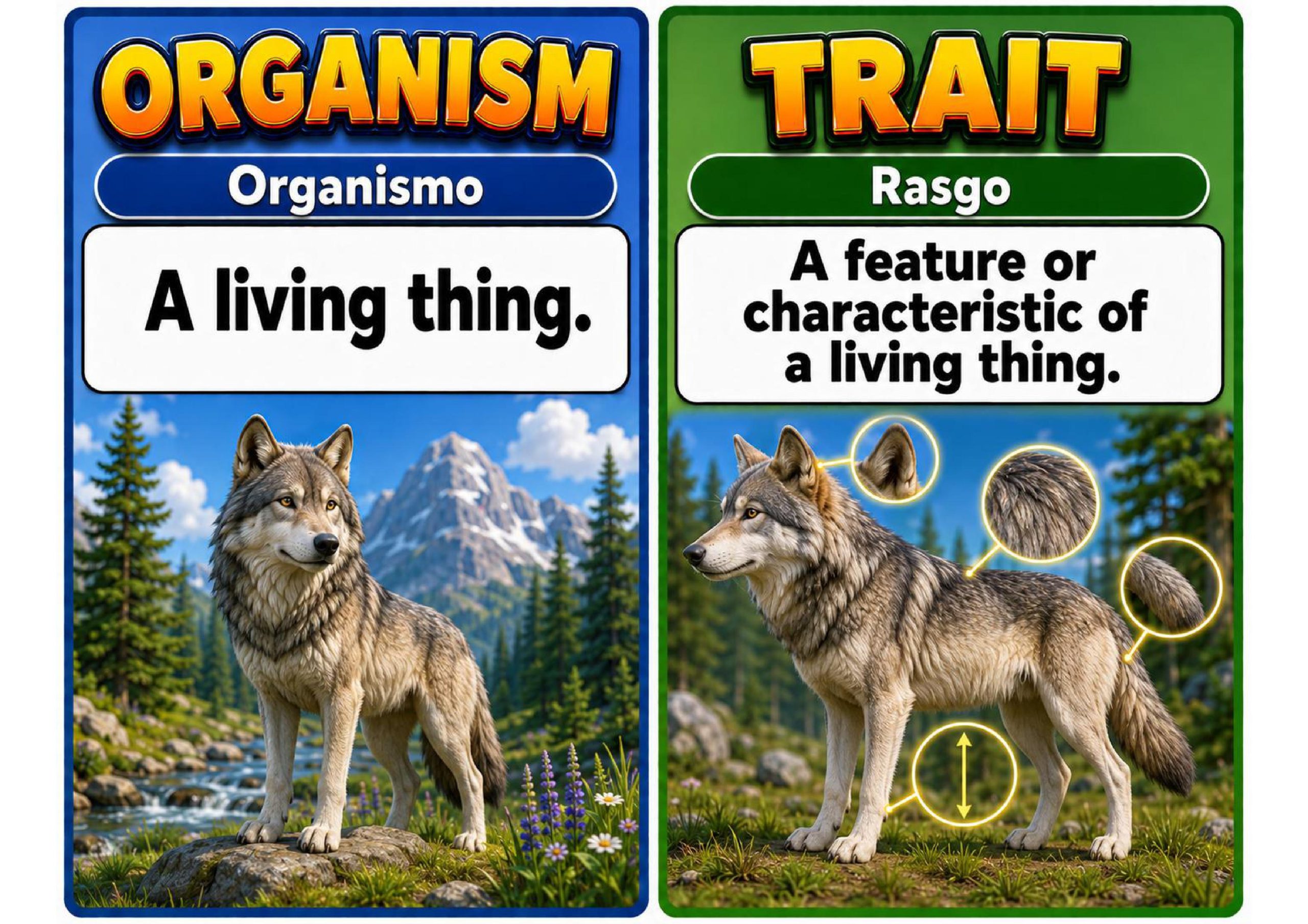 Grade 3 Science Inheritance and Traits Word Wall