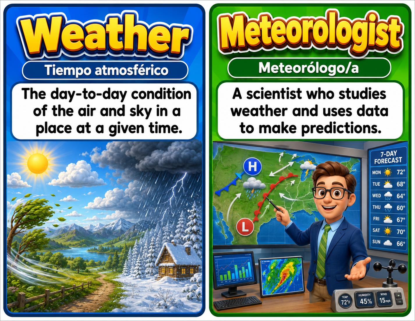 Grade 3 Science Weather and Climate Word Wall