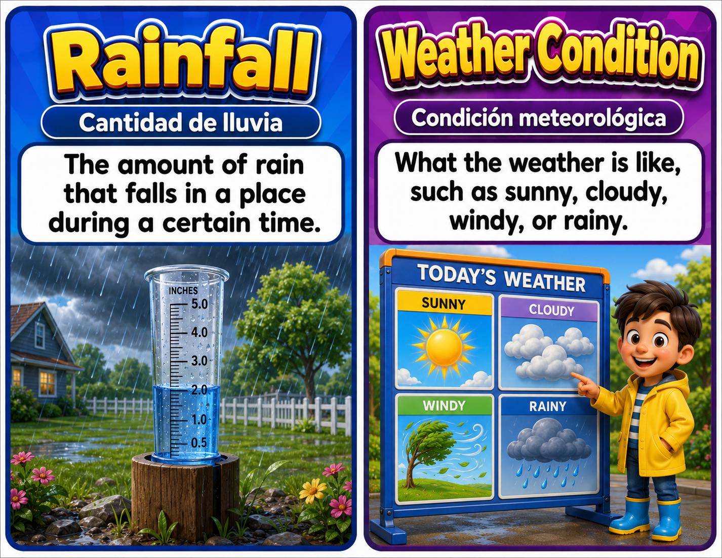 Grade 3 Science Weather and Climate Word Wall