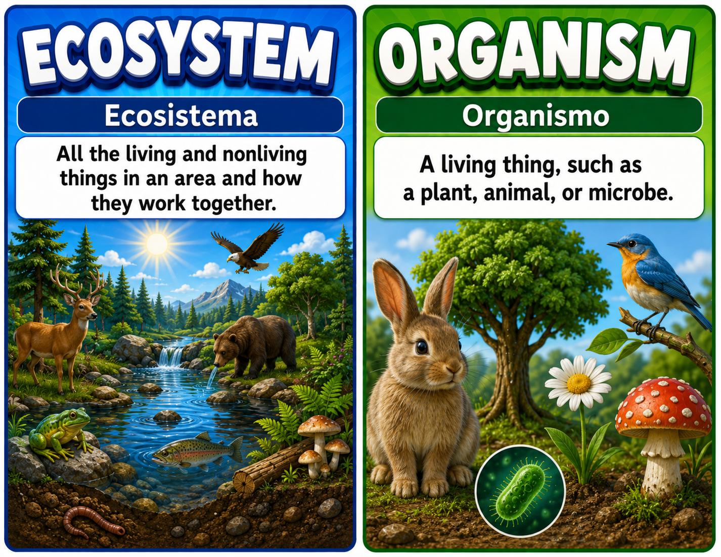 Grade 5 Science Ecosystem Restoration Word Wall