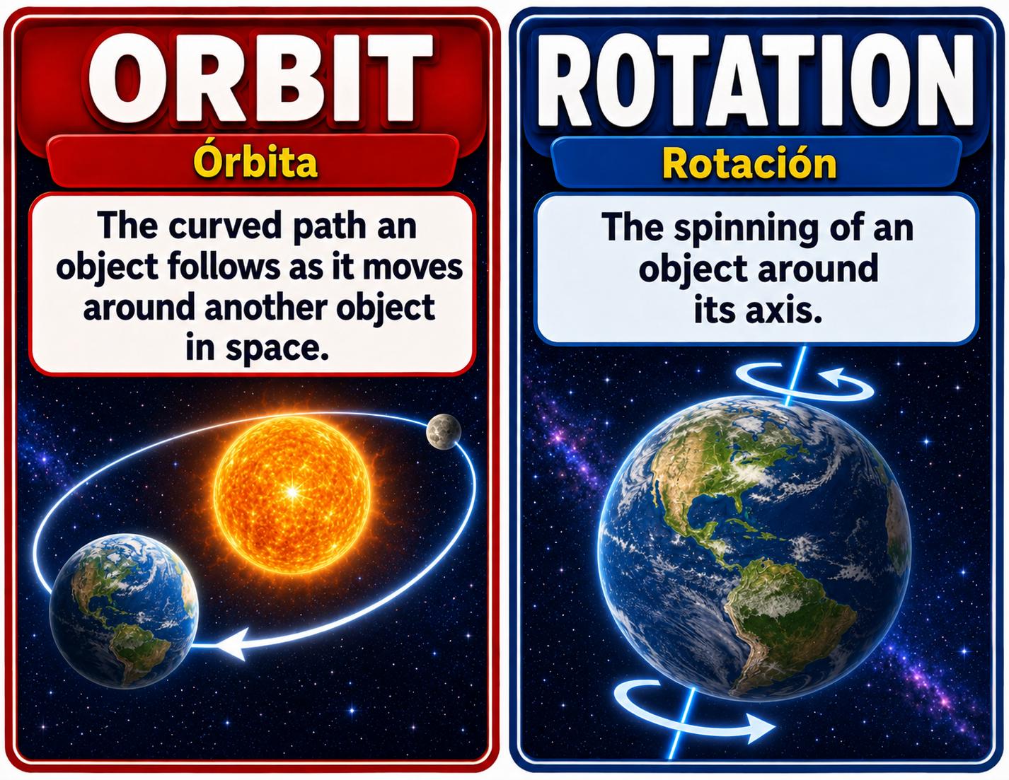Grade 5 Science Patterns of Earth and Sky Word Wall
