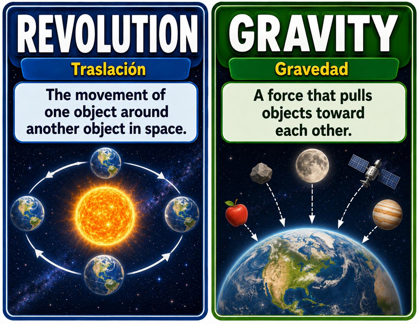 Grade 5 Science Patterns of Earth and Sky Word Wall