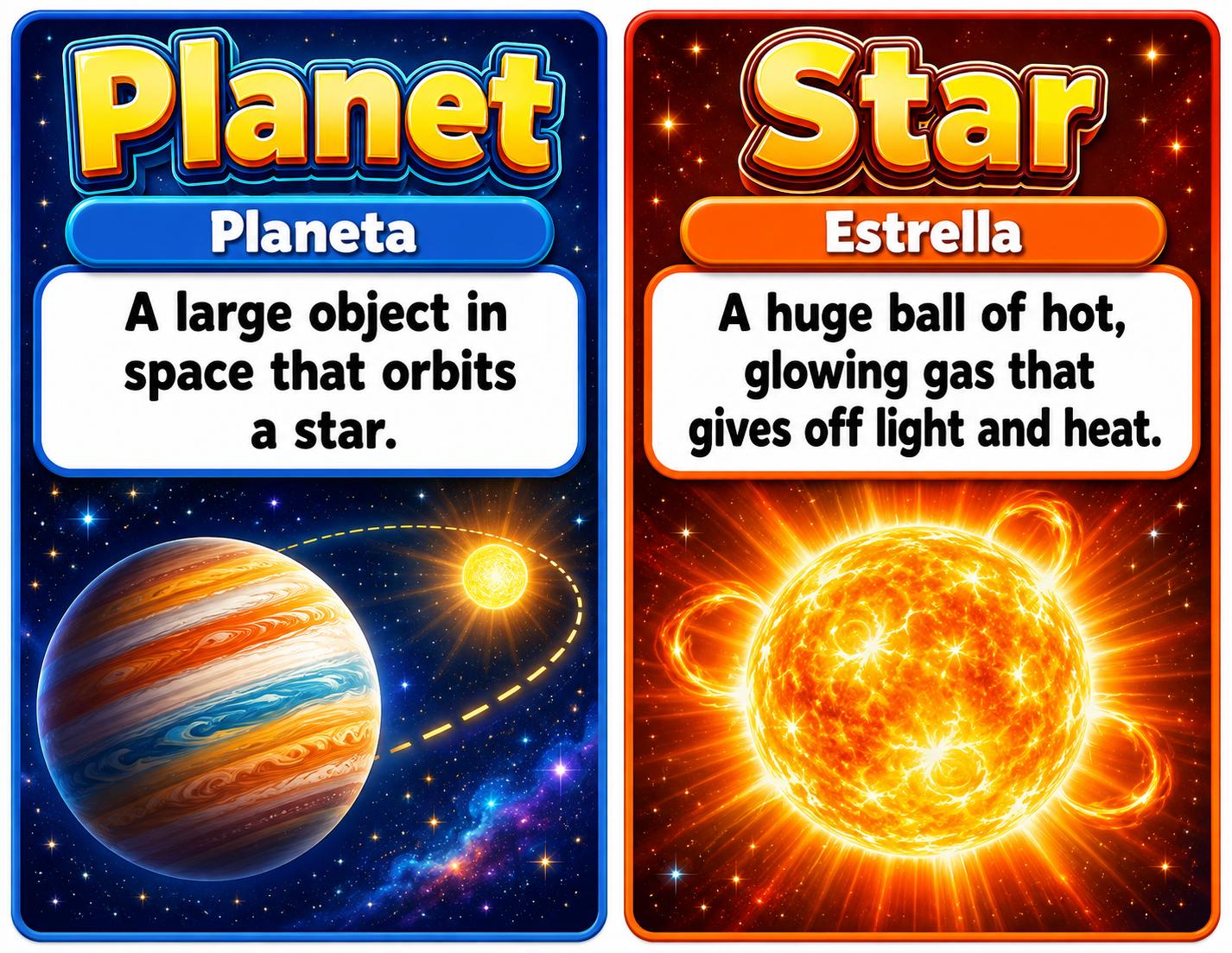 Grade 6 Science Earth, Moon, and Sun Word Wall