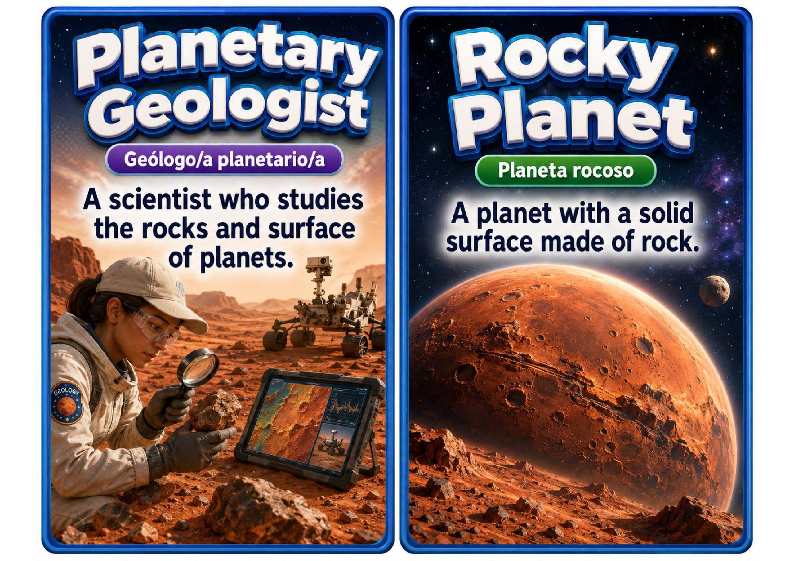 Grade 6 Science Geology on Mars Word Wall