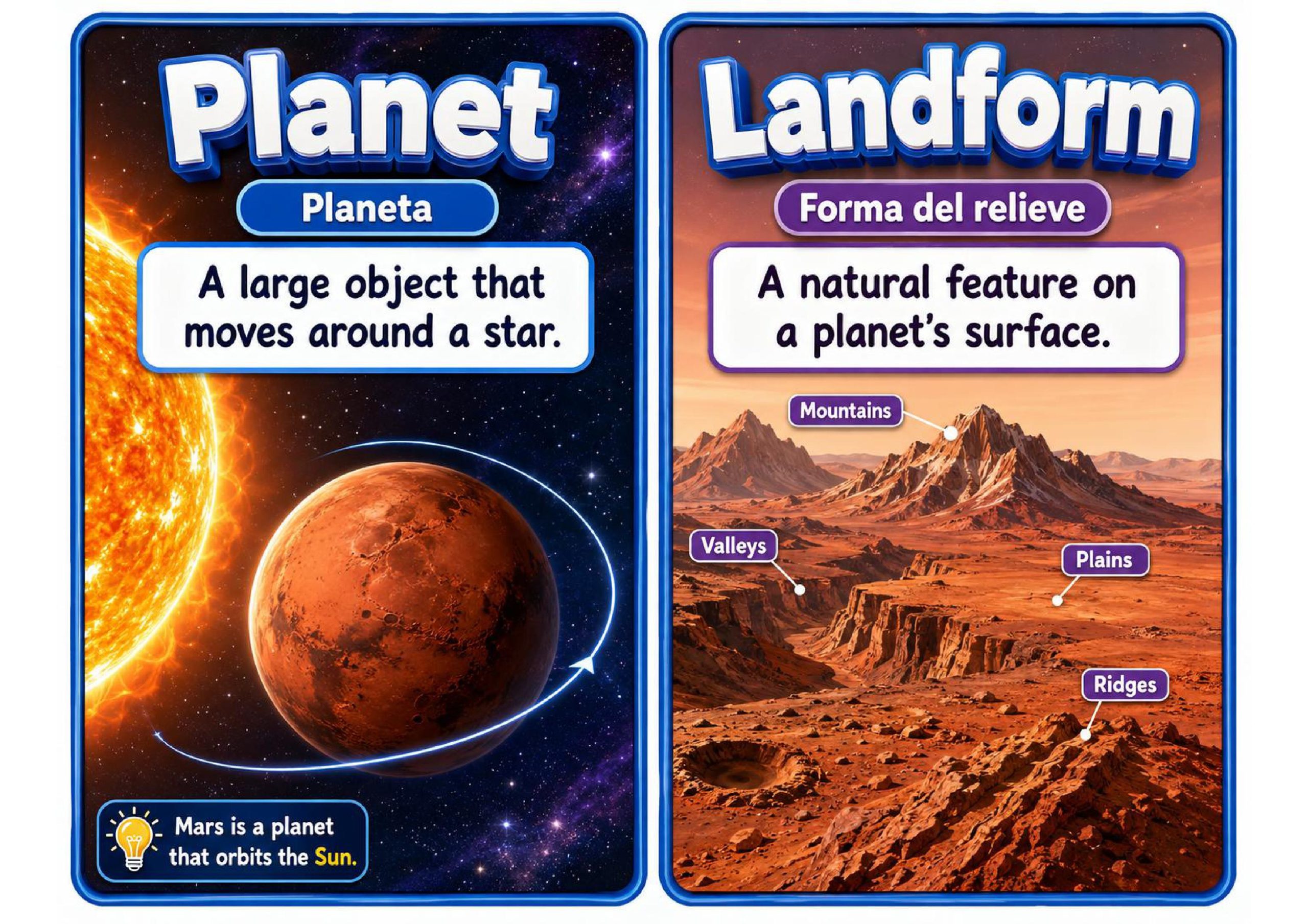 Grade 6 Science Geology on Mars Word Wall
