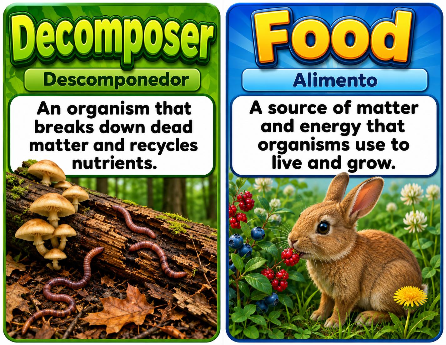 Grade 6 Science Matter and Energy in Ecosystems Word Wall