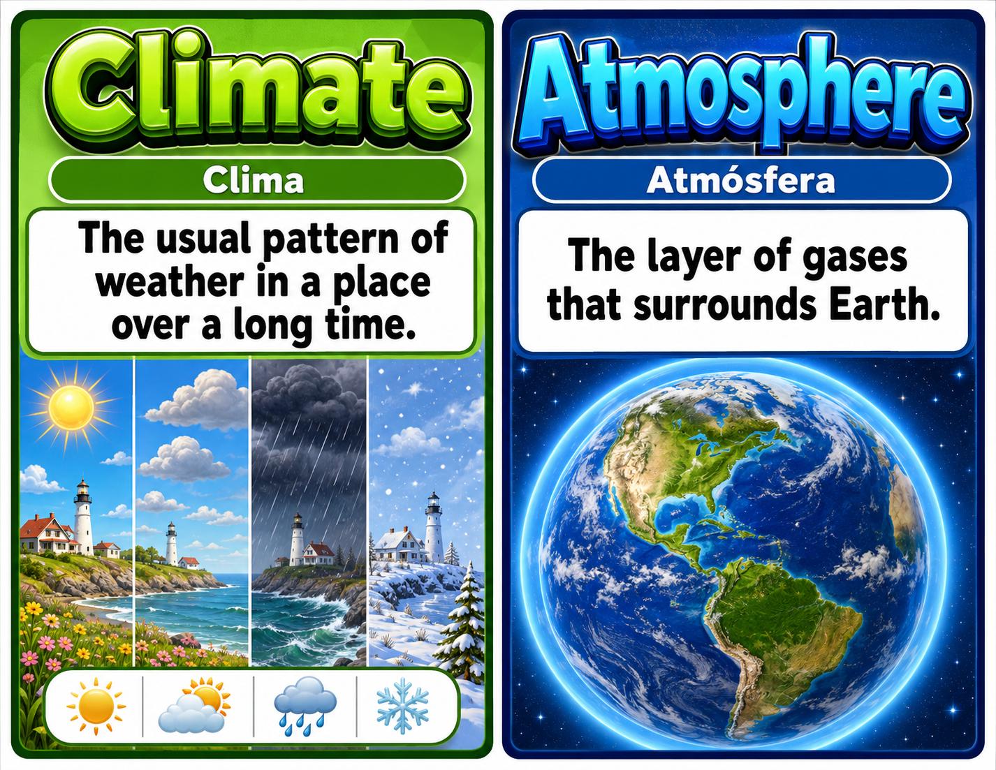 Grade 6 Science Ocean, Atmosphere, and Climate Word Wall