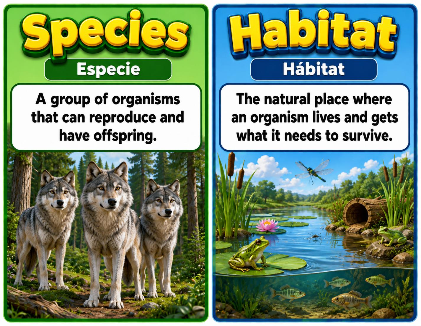 Grade 6 Science Populations and Resources Word Wall