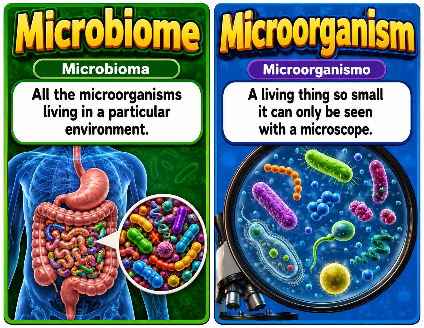 Grade 7 Science Microbiome Word Wall