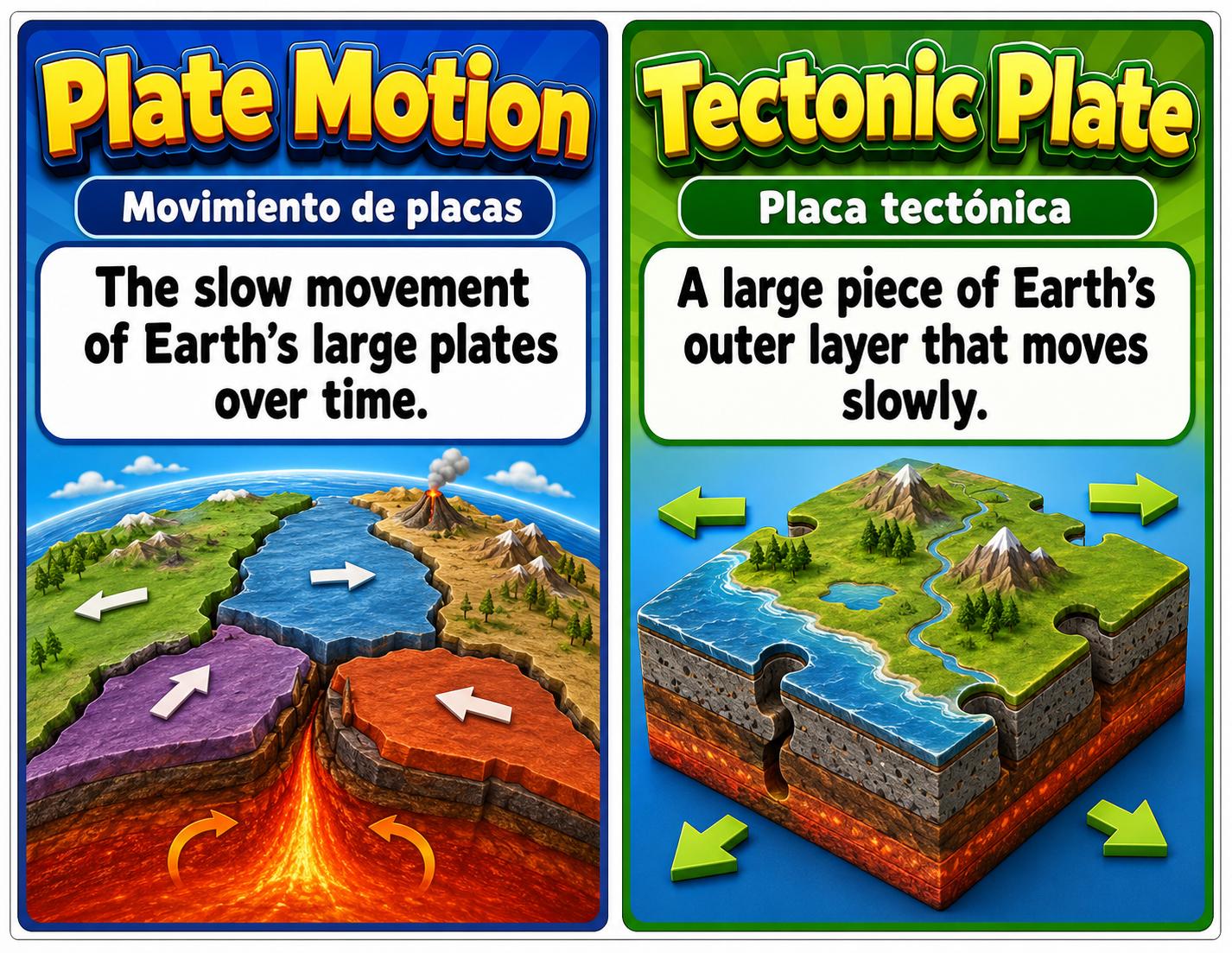 Grade 7 Science Plate Motion Word Wall