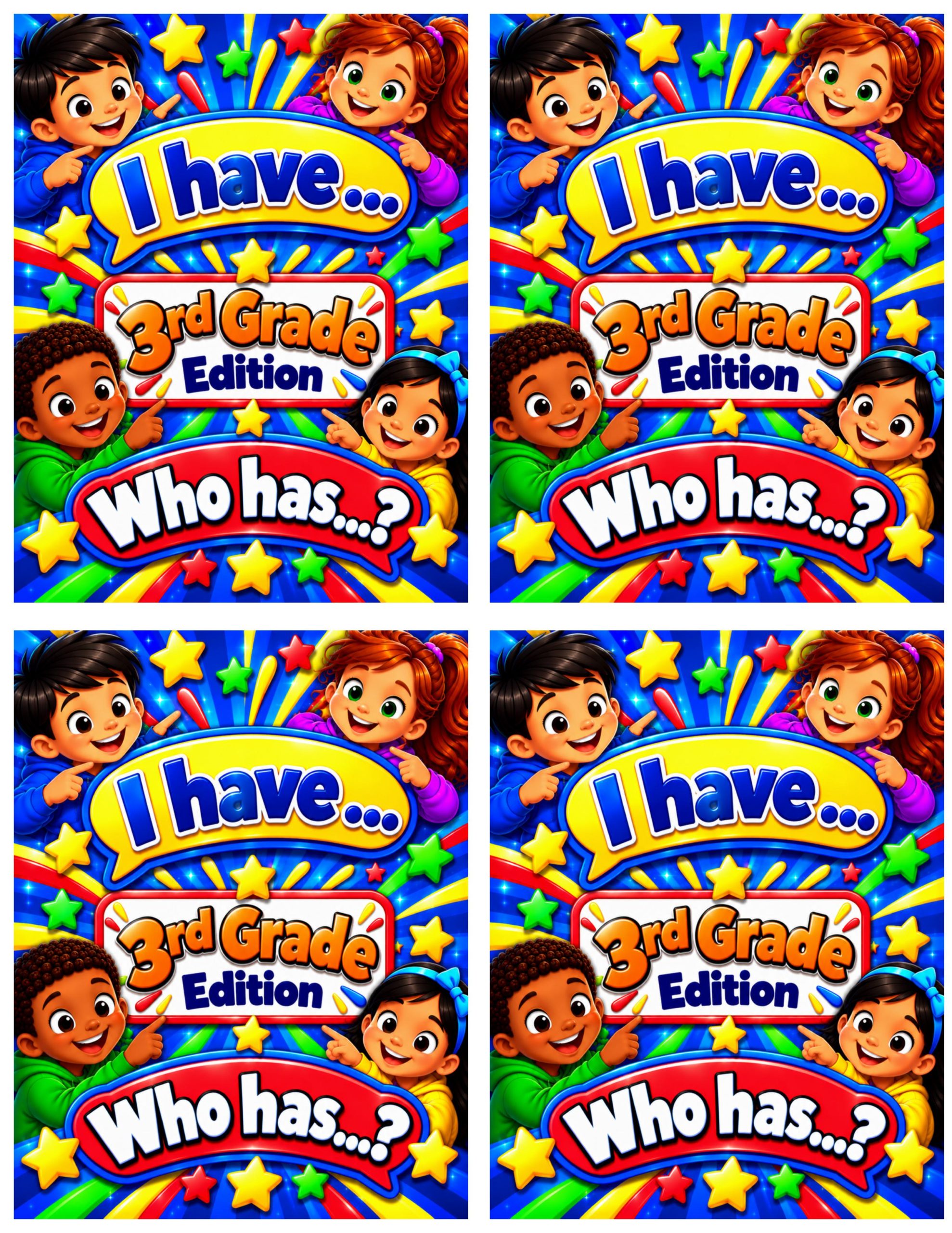 I Have... Who Has...? – Dolch Sight Words Third Grade Edition | Interactive Reading and Sight Word Fluency Game