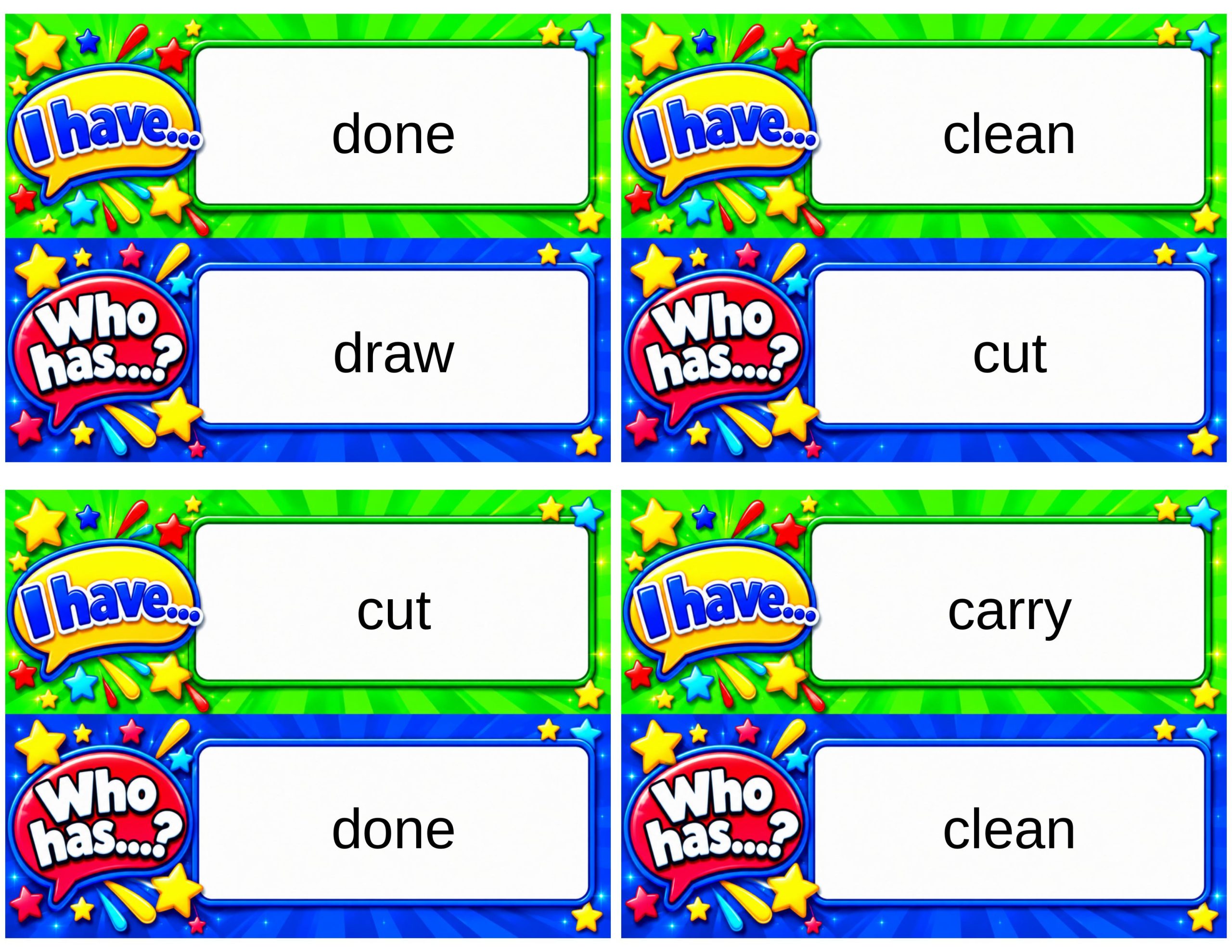 I Have... Who Has...? – Dolch Sight Words Third Grade Edition | Interactive Reading and Sight Word Fluency Game