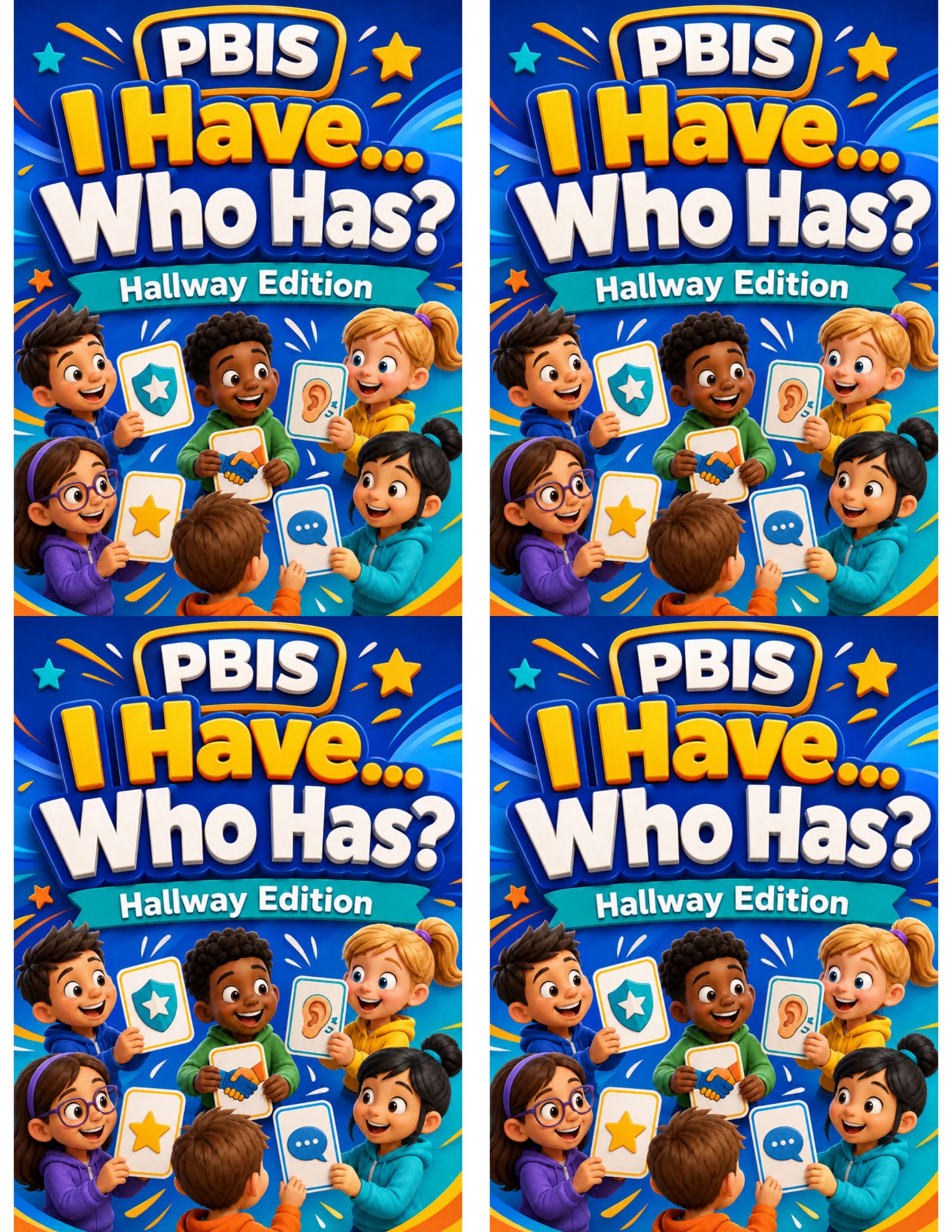 PBIS I Have... Who Has? Hallway Edition | Behavior Expectations Card Game