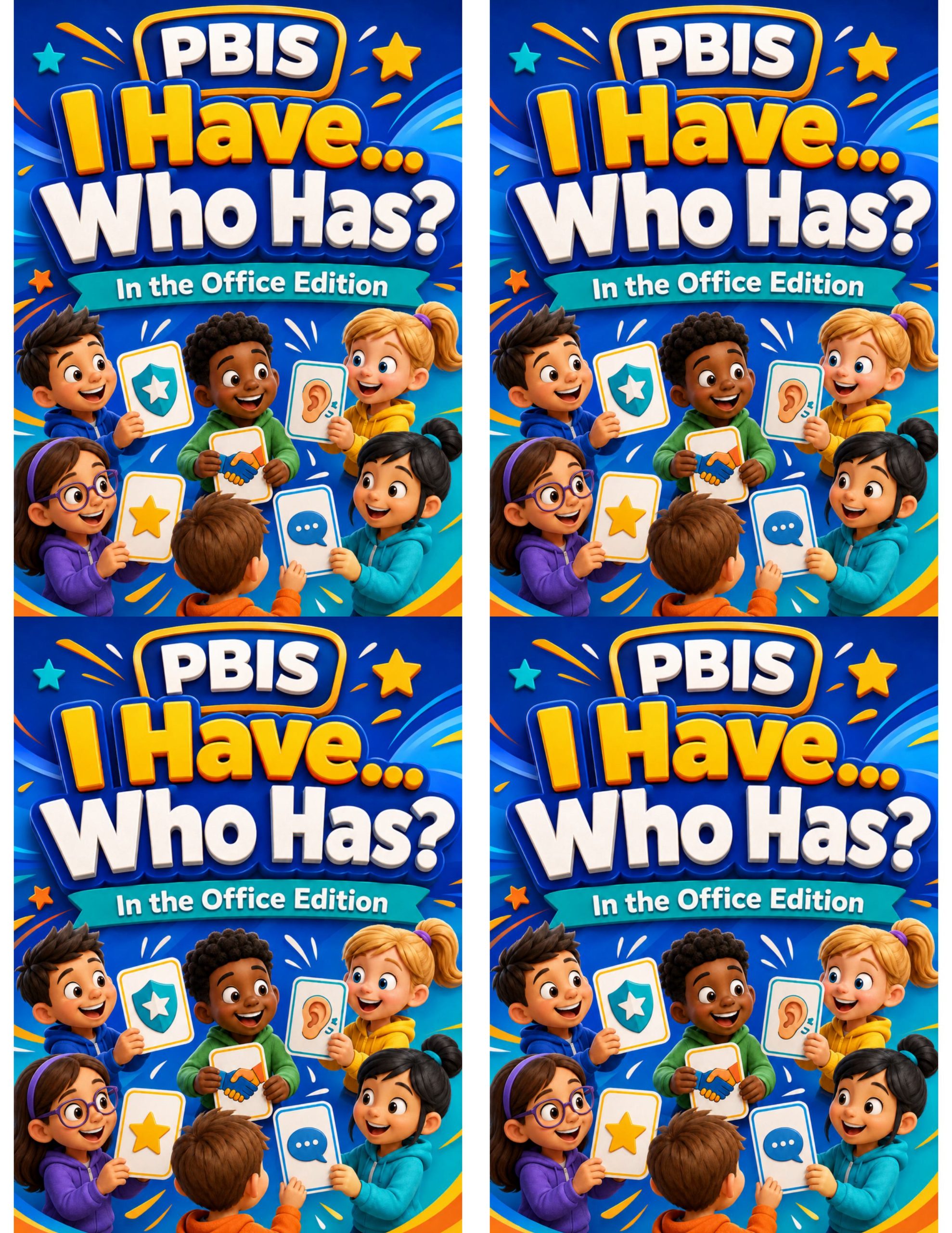 PBIS I Have... Who Has? In the Office Edition | Behavior Expectations Card Game