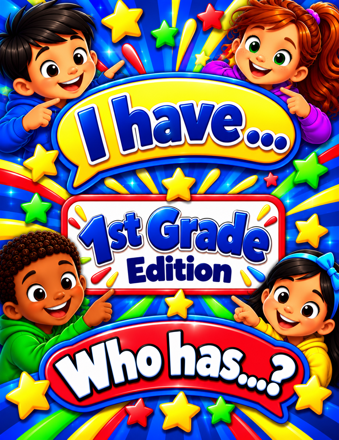 I Have... Who Has...? – Dolch Sight Words First Grade Edition | Interactive Sight Word Reading Game cover