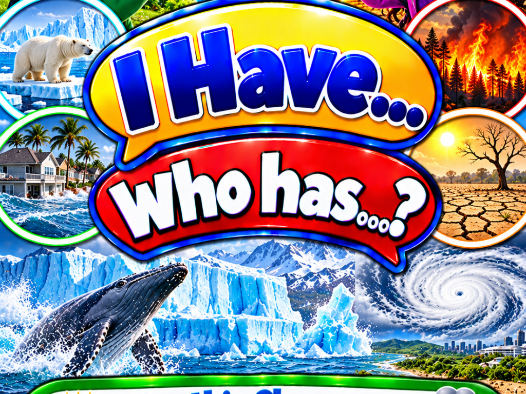I Have... Who Has...? – Earth's Changing Climate | 4 Interactive Science Review Games – 100 Cards