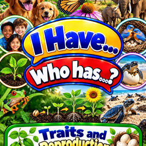 I Have... Who Has...? – Traits and Reproduction | 4 Interactive Science Review Games – 100 Cards