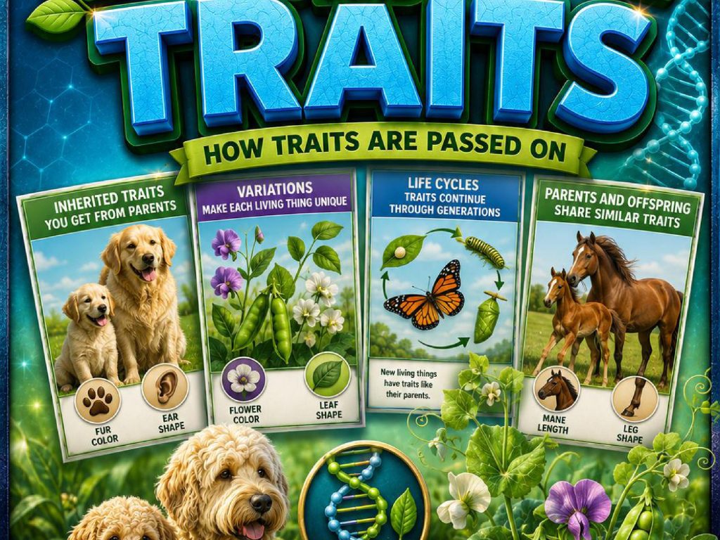 Inheritance and Traits Phenomena Poster Set
