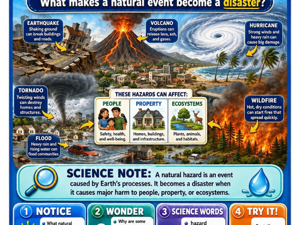 Natural Disasters Science Concept Posters