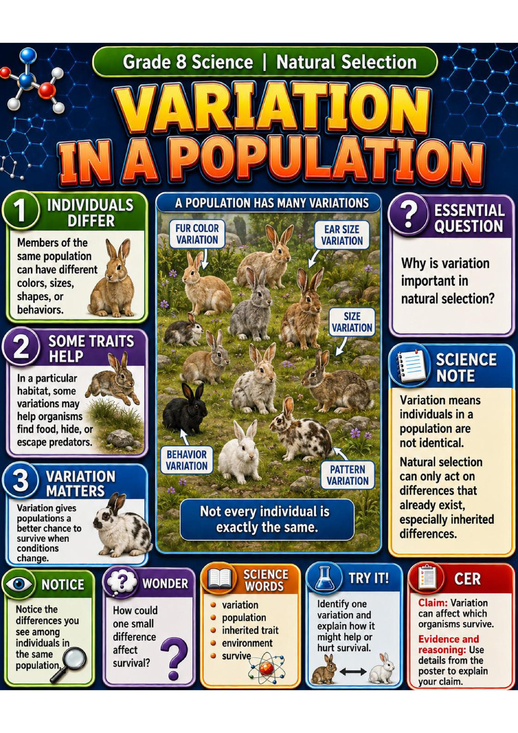 Natural Selection Phenomena Poster Set