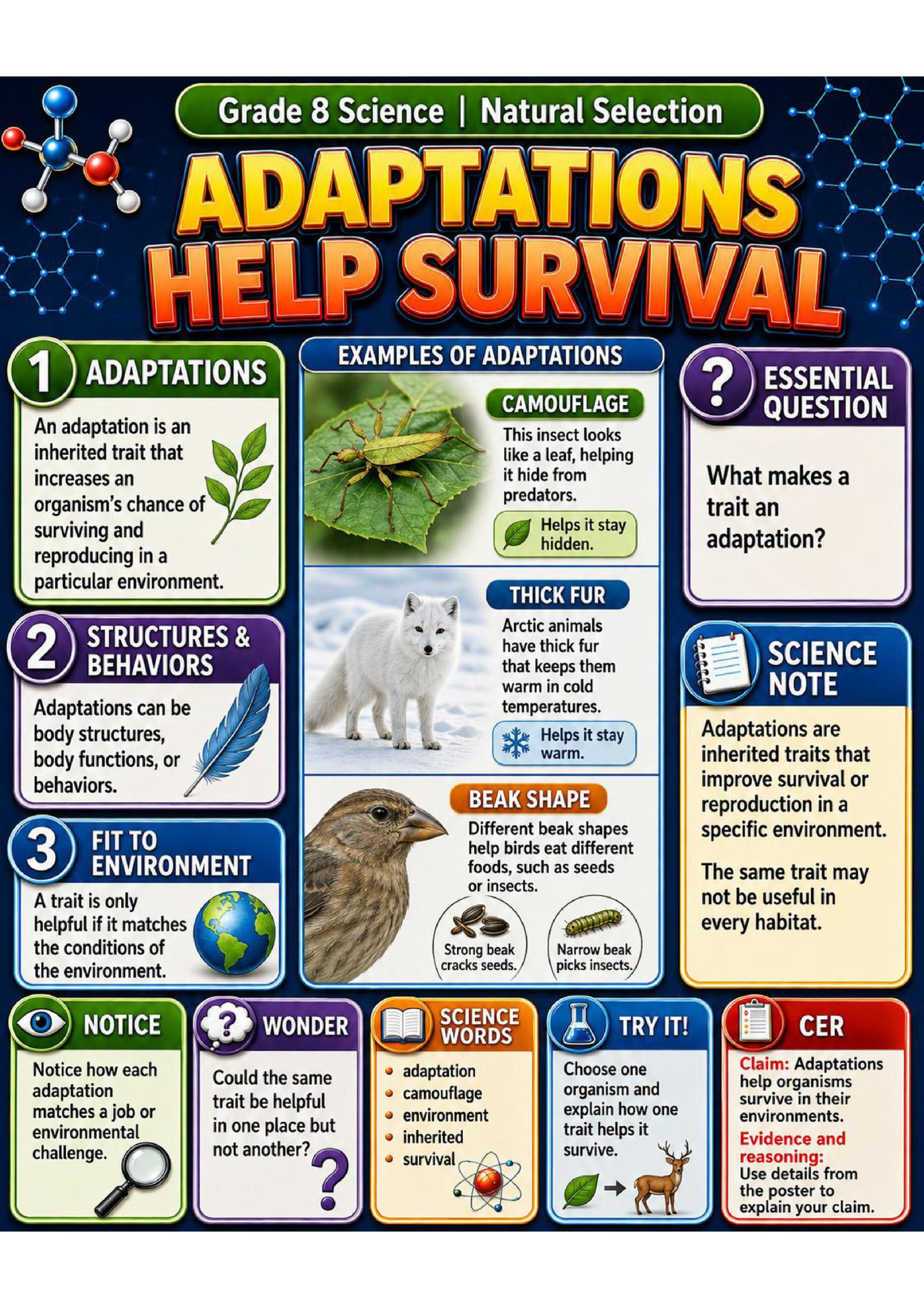 Natural Selection Phenomena Poster Set